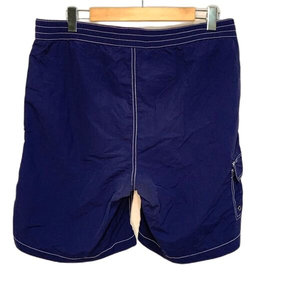 Polo Ralph Lauren Navy Cargo Drawstring Shorts Swim Trunks Size Medium - Picture 3 of 16